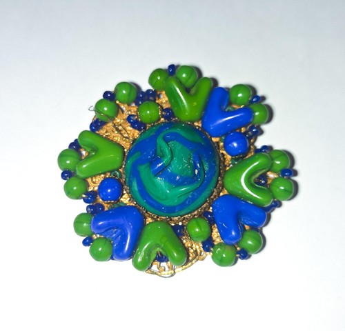 Miriam haskell signed blue - haskell,