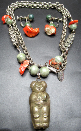 Miriam haskell metal figural - haskell,