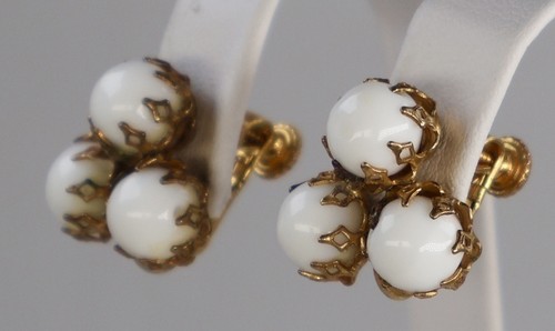 Vtg miriam haskell earrings - miriam,