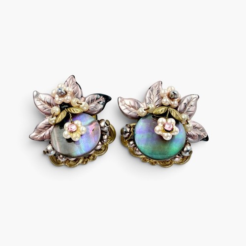Miriam haskell abalone floral - abalone,