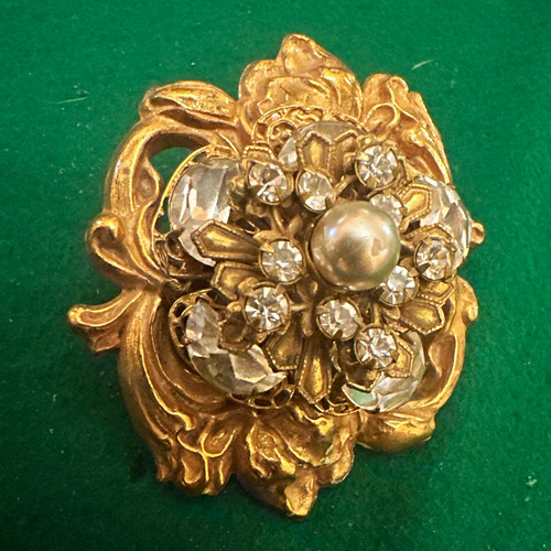 Miriam haskell signed - signed, gold